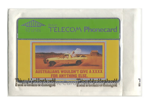 BTA007: Castlemaine XXXX - BT Phonecard